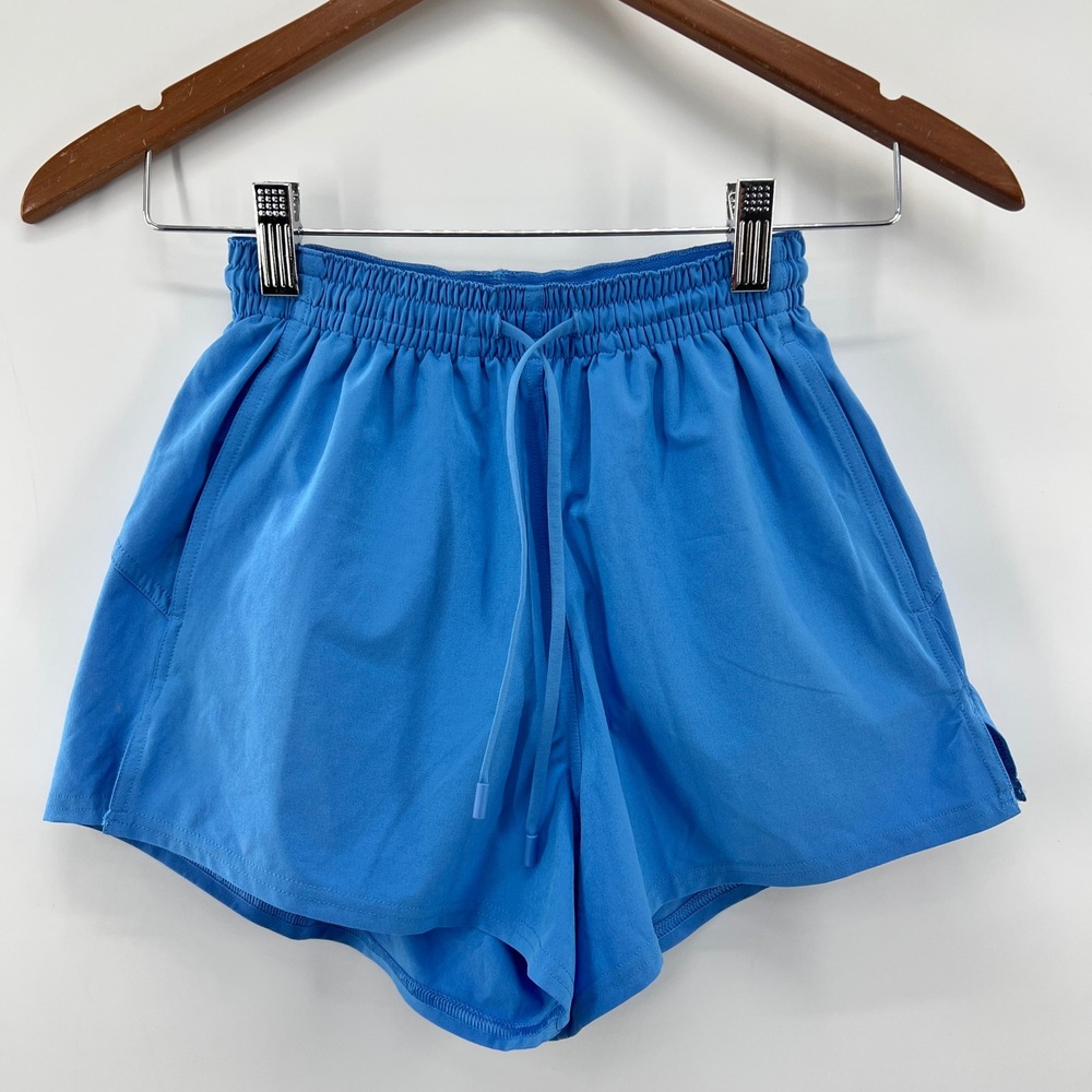 Lululemon Shorts Women Size 0 Pace Rival High Rise Athletic Running Blue 3" In